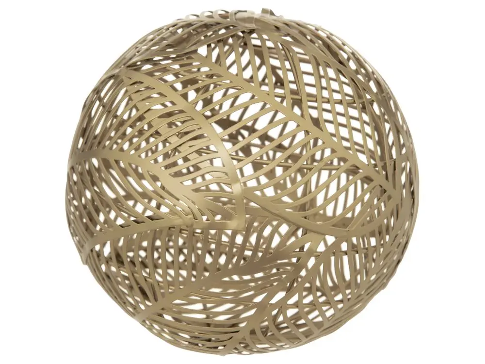 Boule déco en Métal Doré D 14 cm