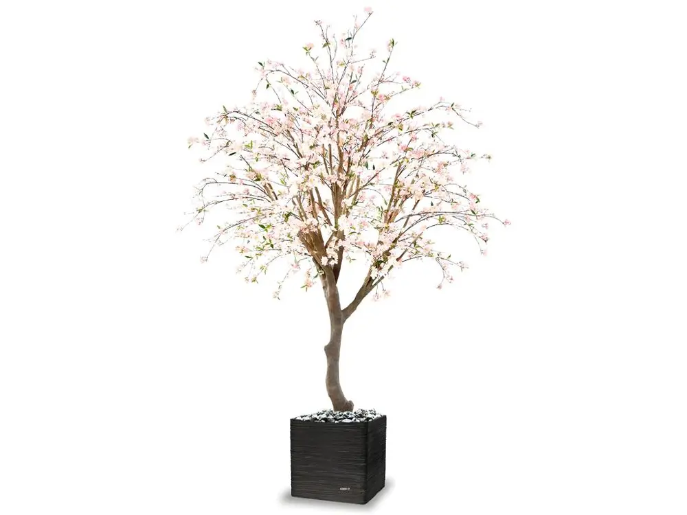 Cerisier artificiel en fleur H 280 cm branches en bois