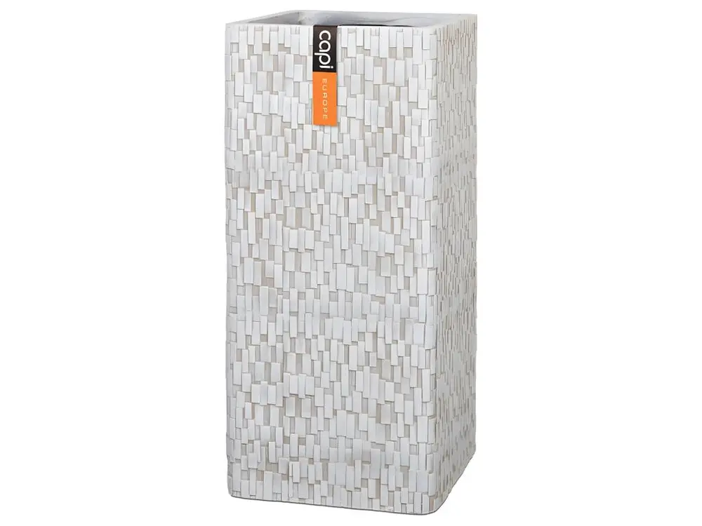 Bac Stone pure fibre & magnesium Hany Ext. Jardinière 32x32x72cm sable - choisissez votre hauteur: H 72 cm - couleur: Sable