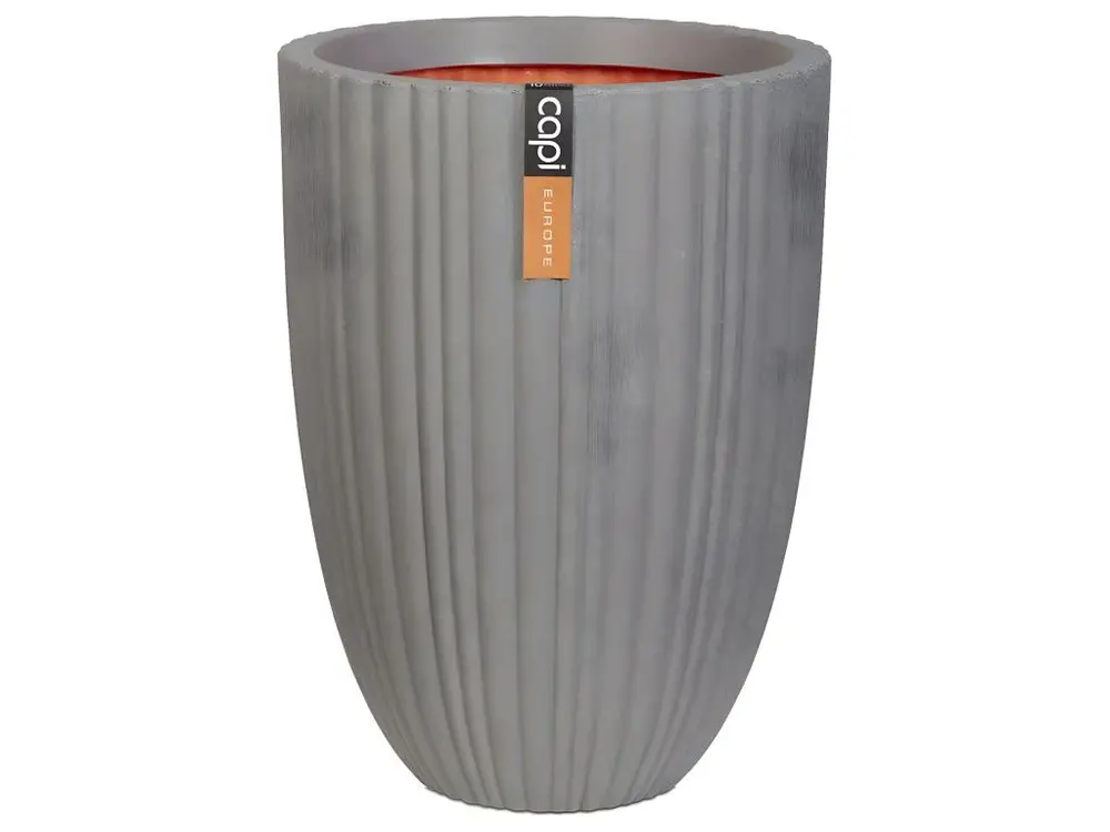 Bac Tube plastique top qualité Int/Ext. bullet bas 55x73cm gris - choisissez votre hauteur: H 73 cm - couleur: Gris ciment