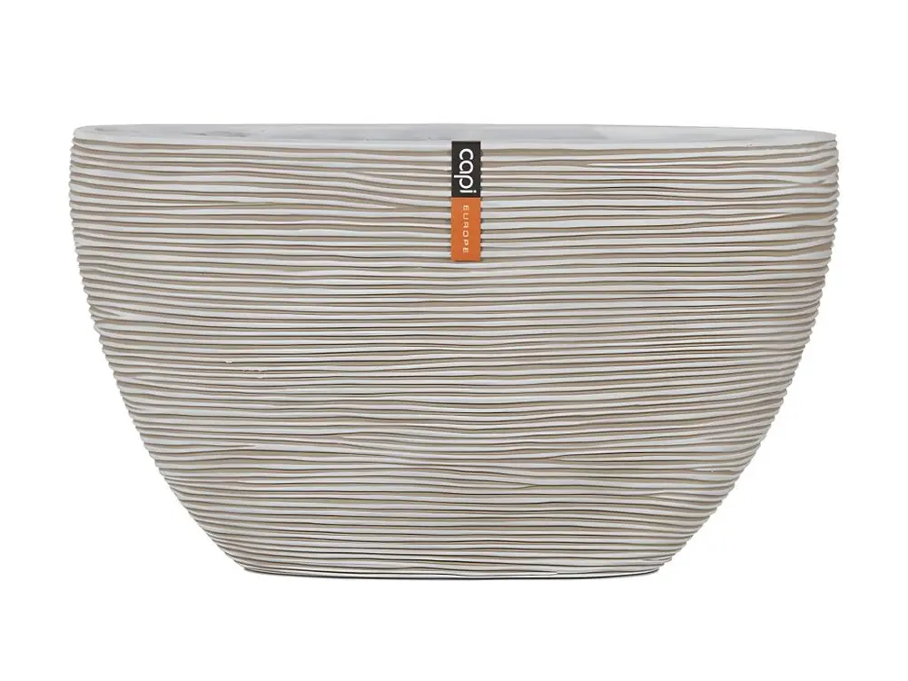 Bac Rib en fibres de verre Int. bullet 59x14x35 cm sable - choisissez votre hauteur: H 35 cm - couleur: Sable