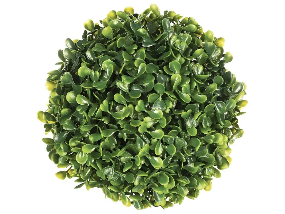 Plante Artificielle "Boule de Buis" 16cm Vert