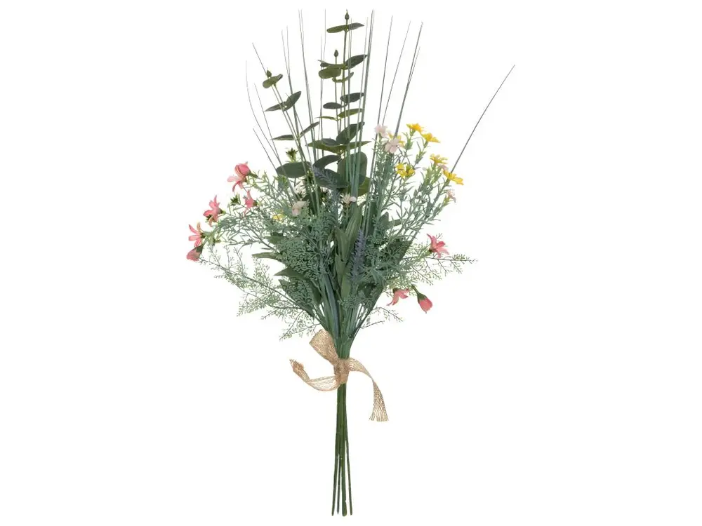 Bouquet Bucolique artificiel avec Eucalyptus H 66 cm