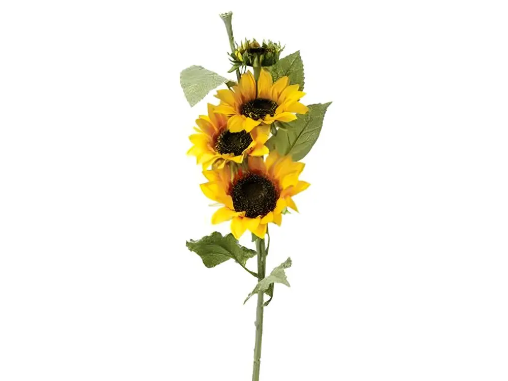 Fleur Artificielle "Tournesol" 80cm Jaune