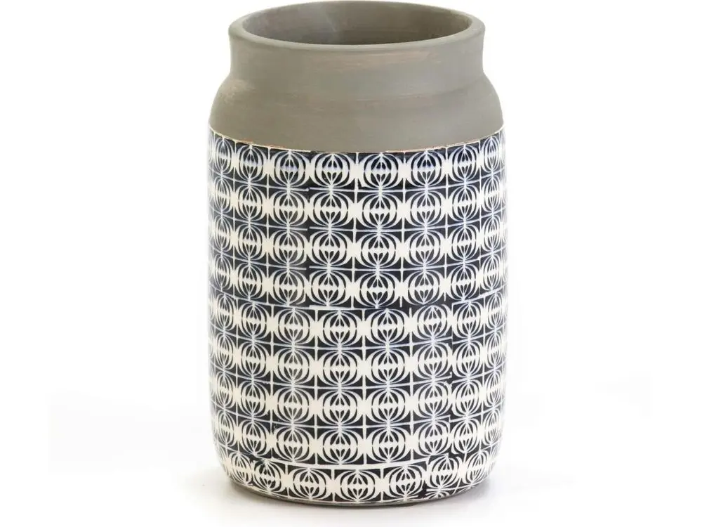 Vase dro Bleu, blanc, gris