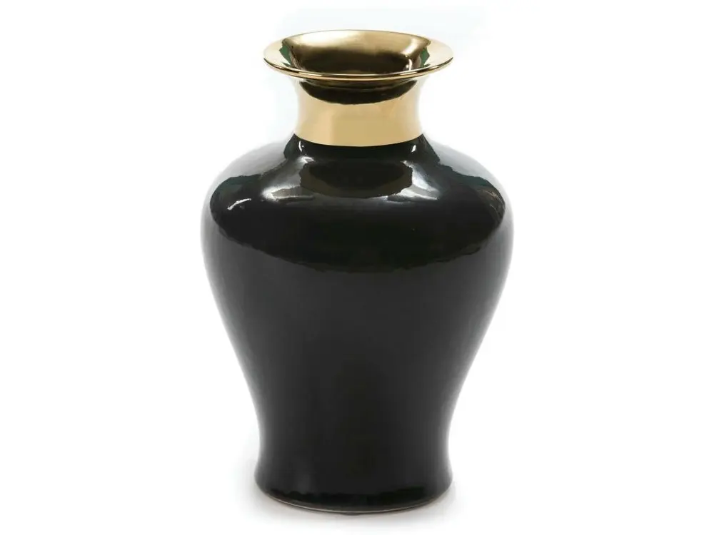 Vase cade Doré, noir