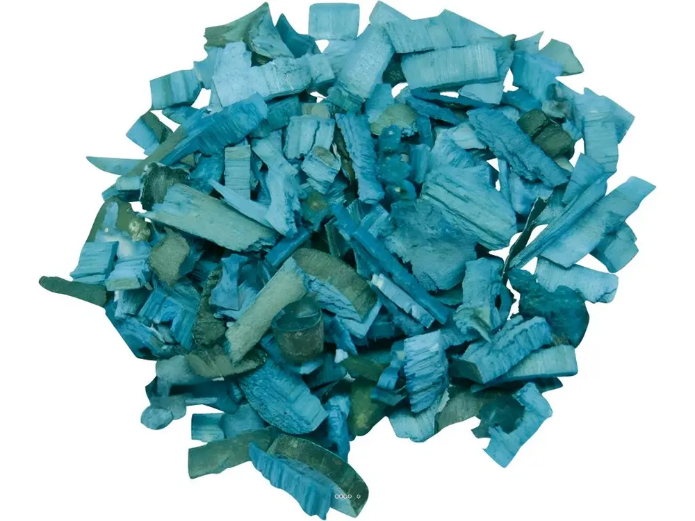 Ecorce de Bois Turquoise 200g en sachet - couleur: Bleu turquoise