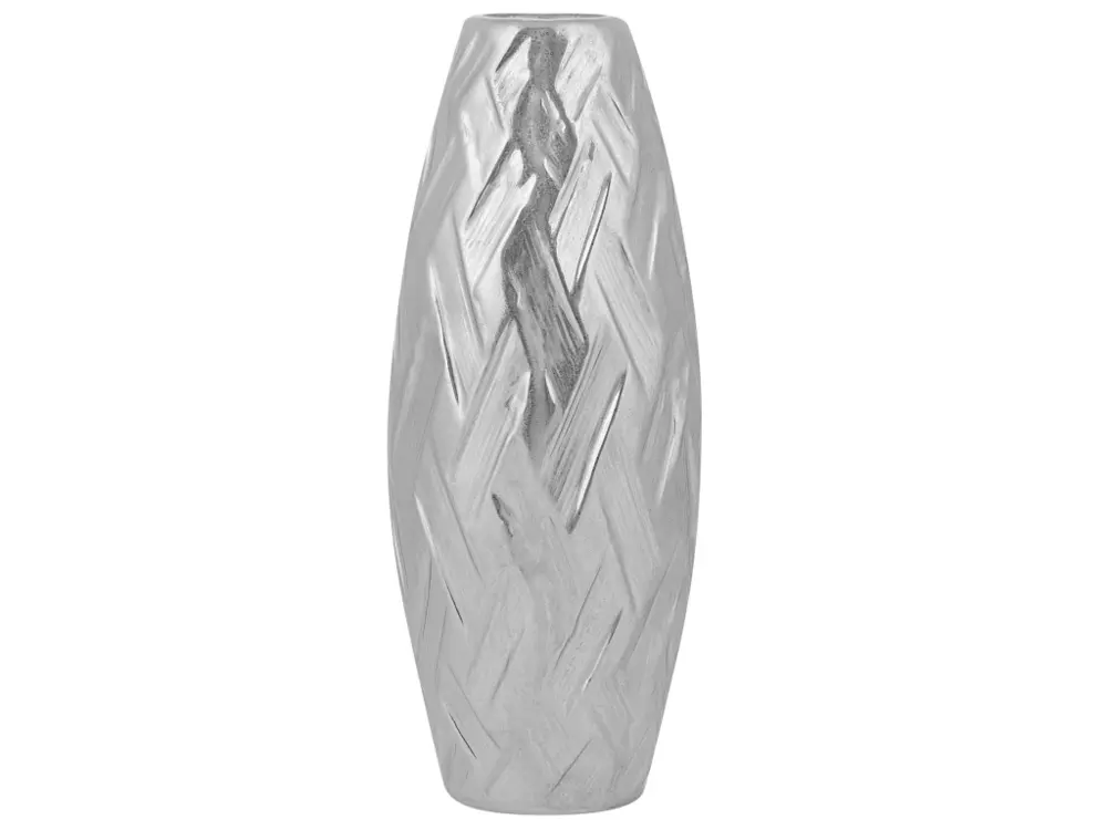 Vase décoratif argenté 33 cm ARPAD