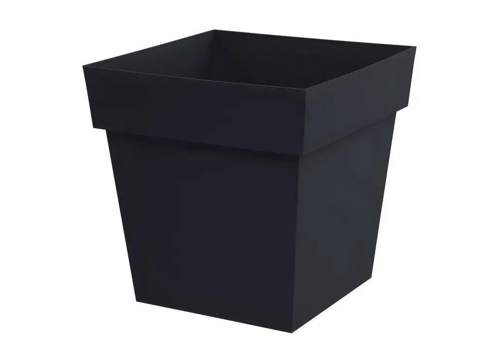 Pot de fleur carré Toscane 39 x H.39 cm - Anthracite