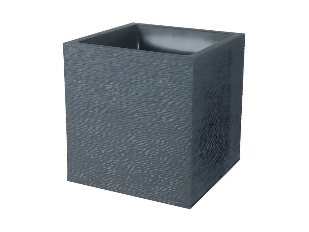 Jardinière carrée Graphit 39,5 x 39,5 x 43,5 cm - 35 L - Gris anthracite