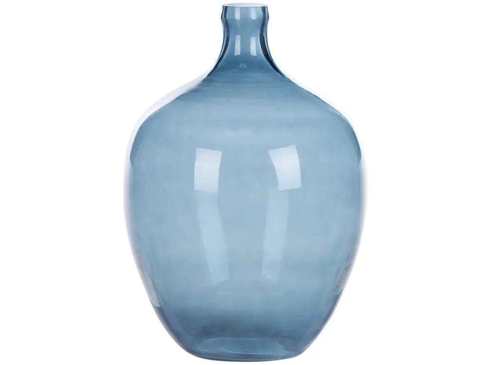 Vase en verre 39 cm bleu BIRYANI