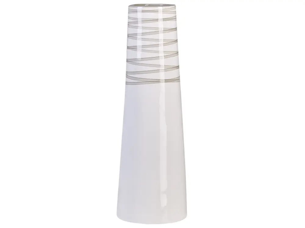 Vase décoratif blanc et gris 57cm TARRAGONA