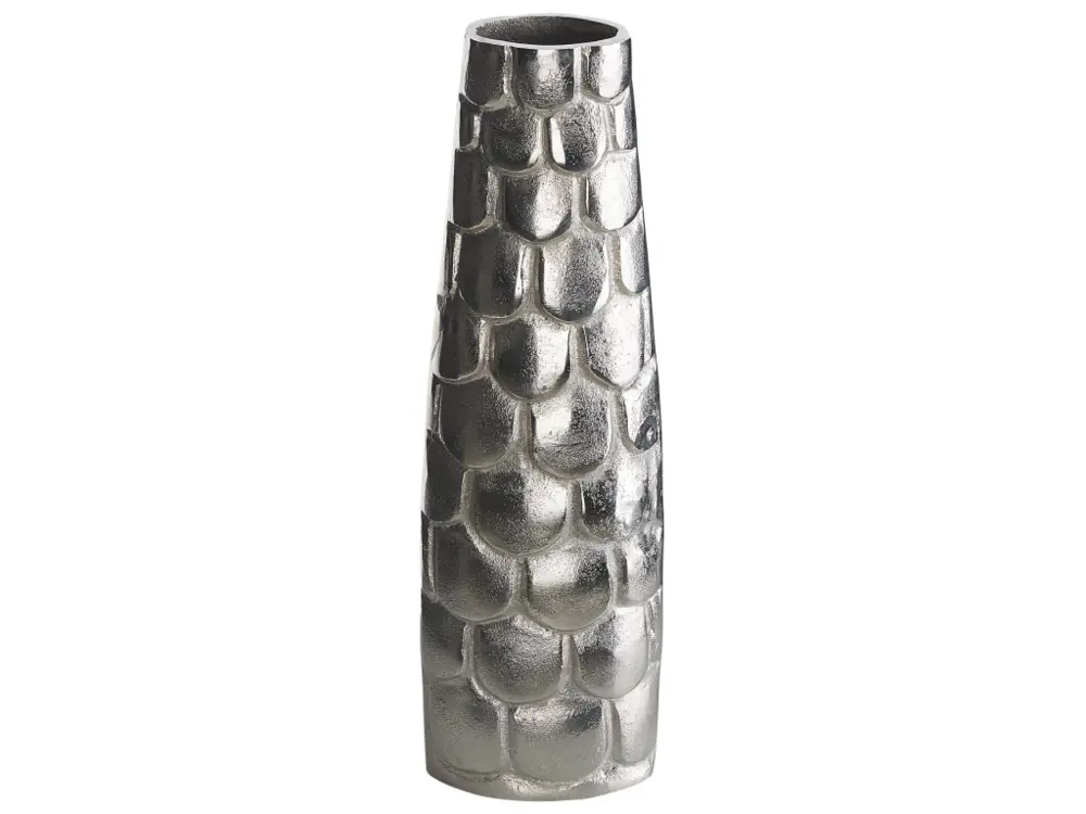 Vase à fleurs en métal 47 cm argenté SUKHOTAI