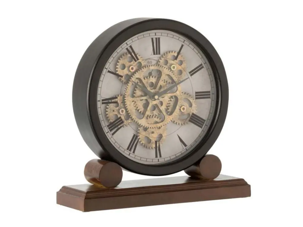 Horloge sur Pied Design "Orno" 35cm Naturel