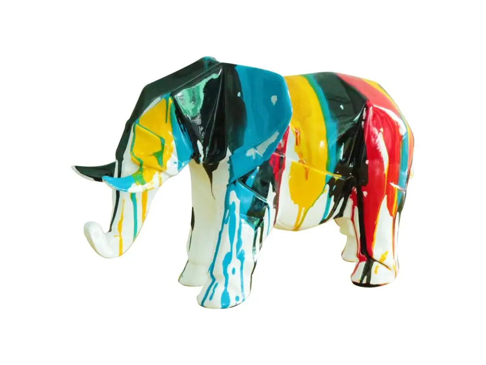 Figurine Eléphant Kuatéh Amón 33x15x21 cm Multicolore