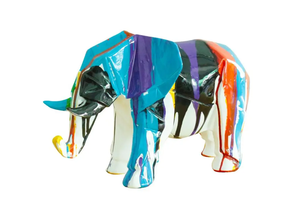 Figurine Eléphant Kuatéh Amunet 33x15x21 cm Multicolore