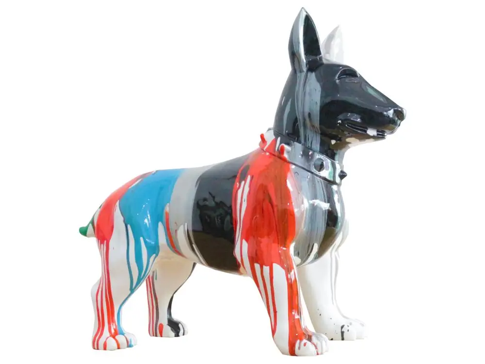 Figurine Bull Terrier Kuatéh Shae 59x23x51 cm Multicolore