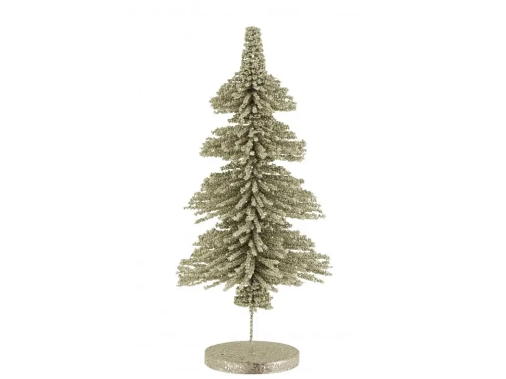 Sapin de Noël Déco "Paillettes" 56cm Vert Clair