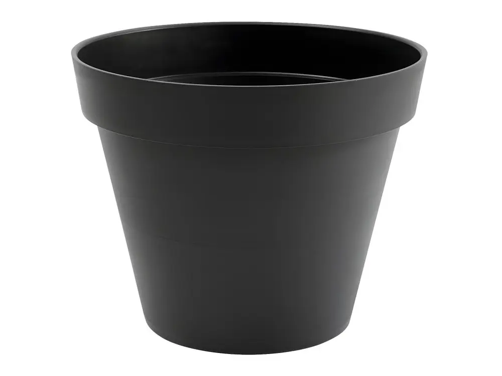 Pot de fleur rond Toscane Ø 48 x H.40 cm - Gris Anthracite