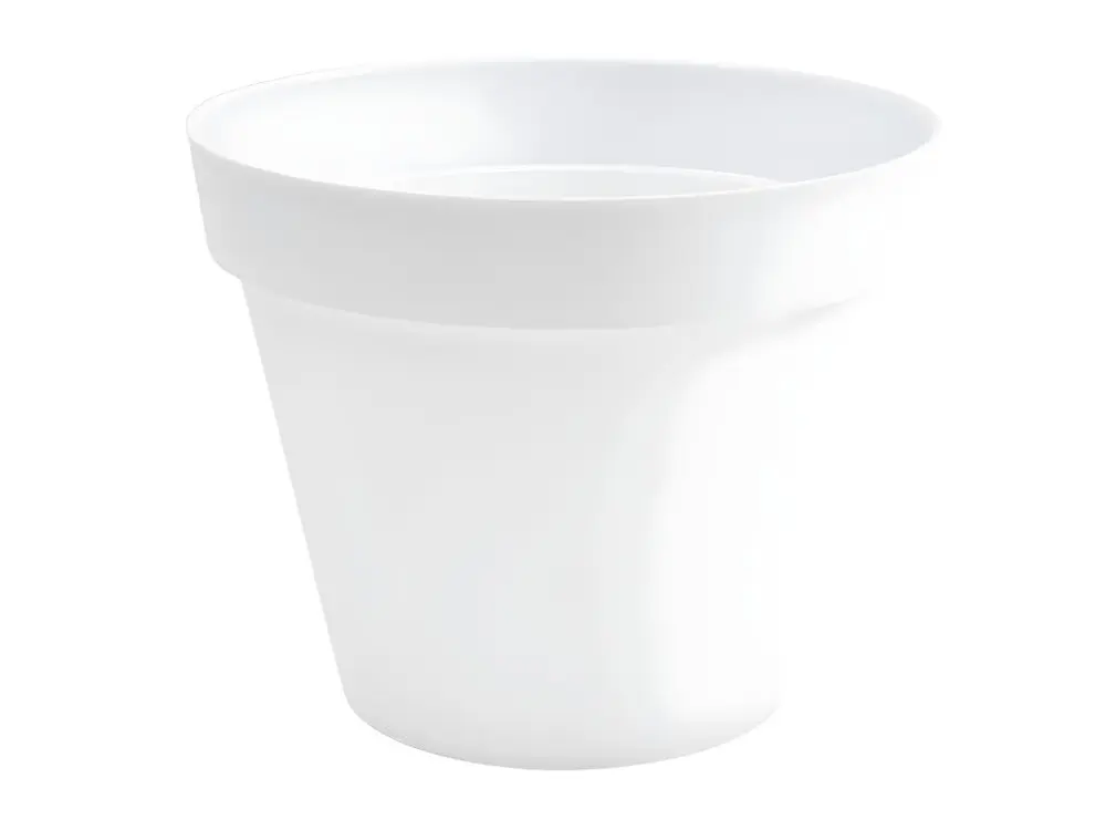 Pot de fleur rond Toscane Ø 48 x H.40 cm - Blanc