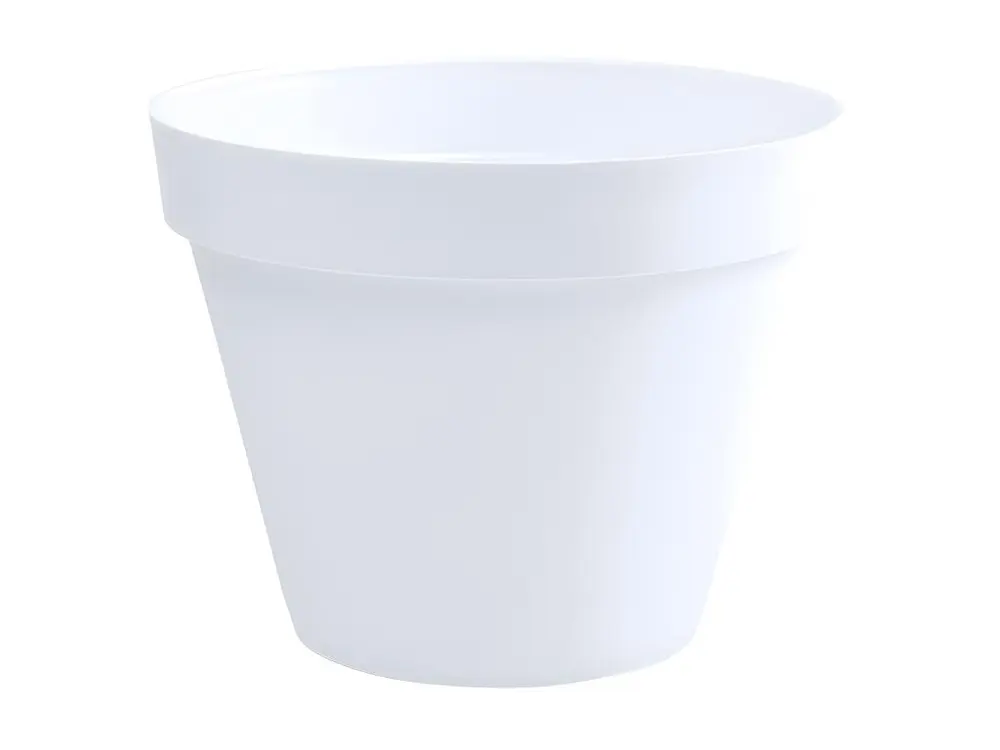 Pot de fleur rond Toscane Ø 40 x H.32 cm - Blanc