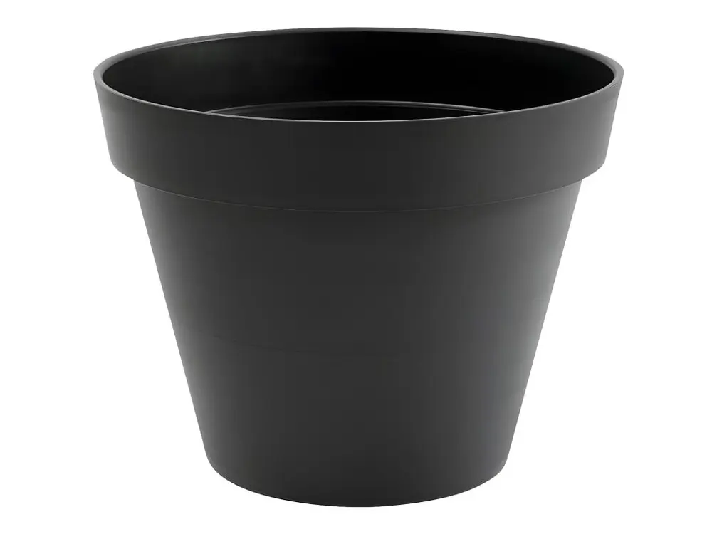 Pot de fleur rond Toscane Ø 40 x H.32 cm - Anthracite