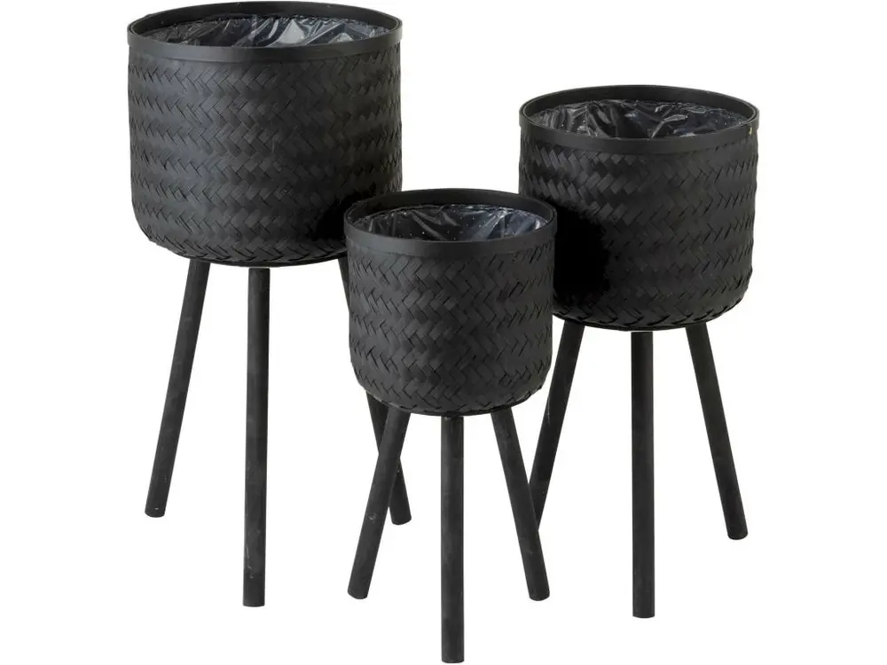 Lot de 3 cache-pots Waban en Bambou