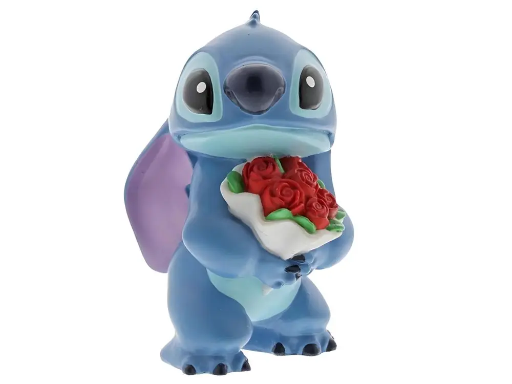 Statuette de collection Stitch Fleurs