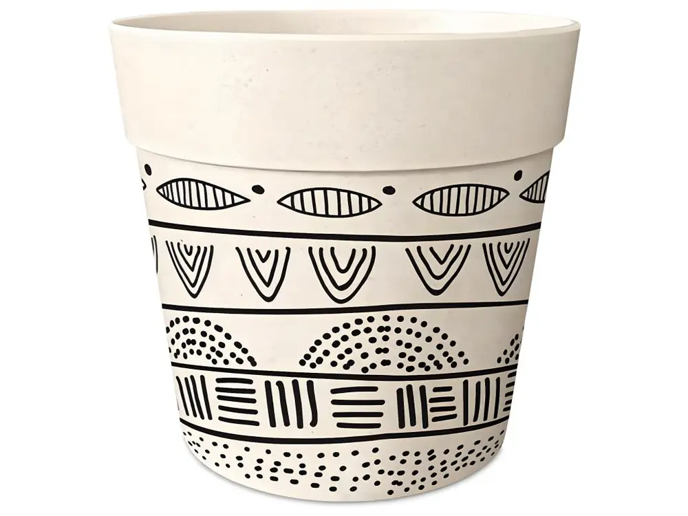 Cache-pot en bambou ethnique 8 cm