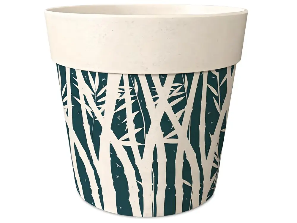 Cache pot en bambou tropical 12 cm