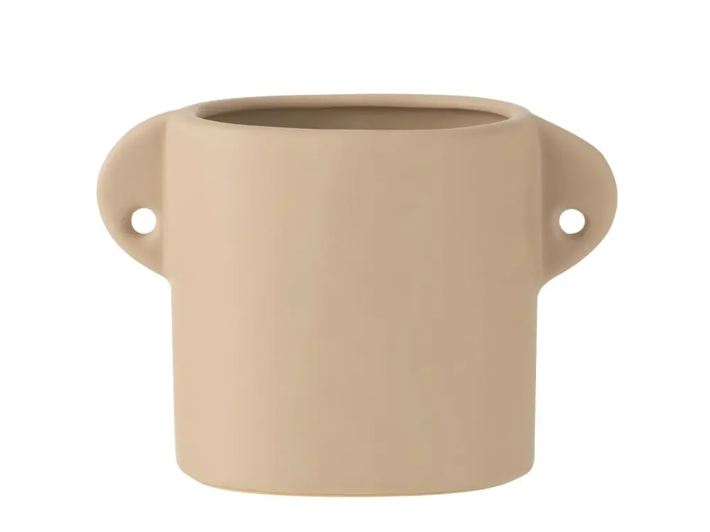 Cache pot en céramique Beige