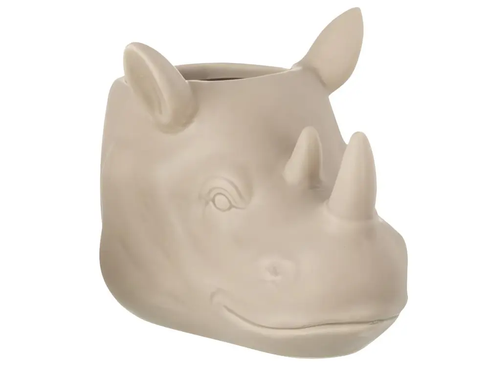 Cache-pot Rhinocéros - Beige