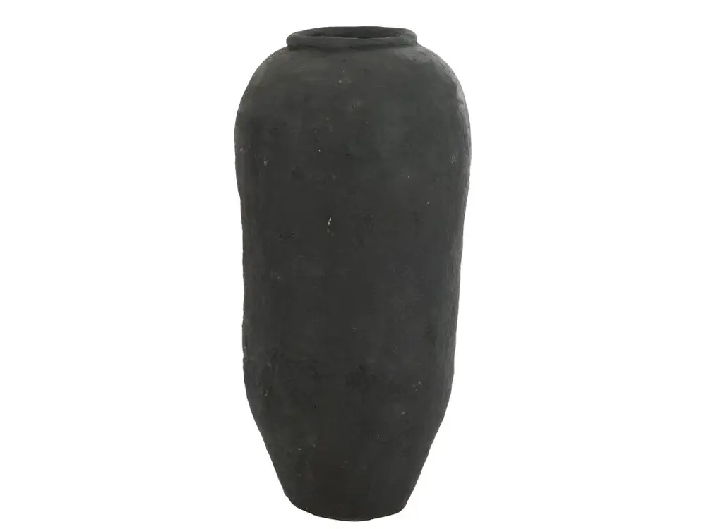 Vase Design "Papier Mâché" 99cm Noir