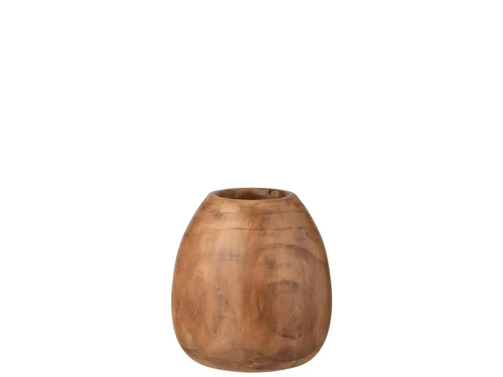 Cache-Pot Déco "Wood Paulownia" 26cm Marron