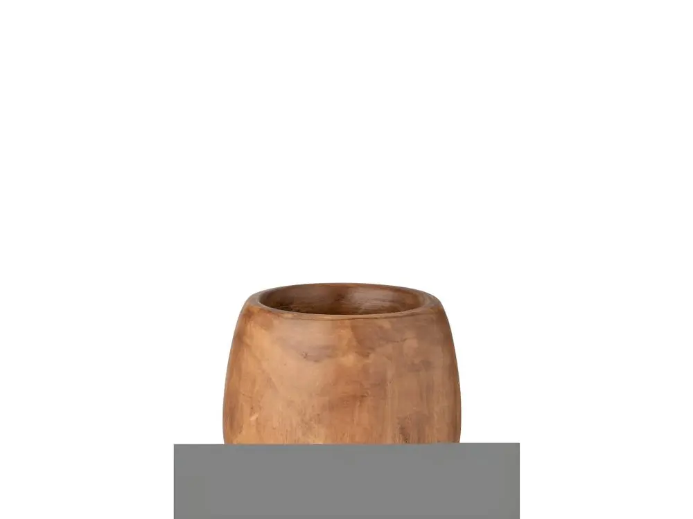 Cache-Pot Déco "Wood Paulownia" 27cm Marron