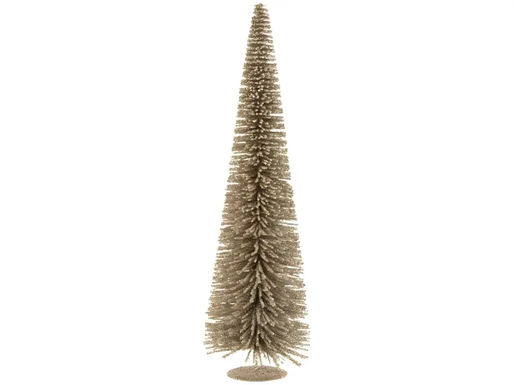 Sapin de noël en plastique marron 36x36x119 cm