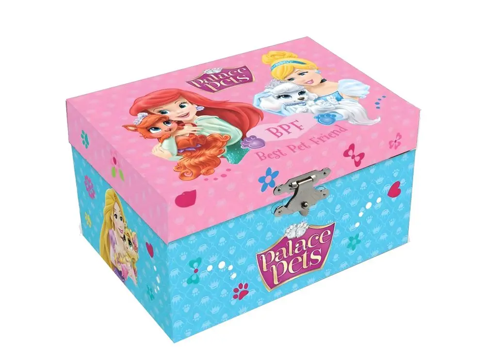 Coffret à bijoux musical Disney Princesses rose et bleu