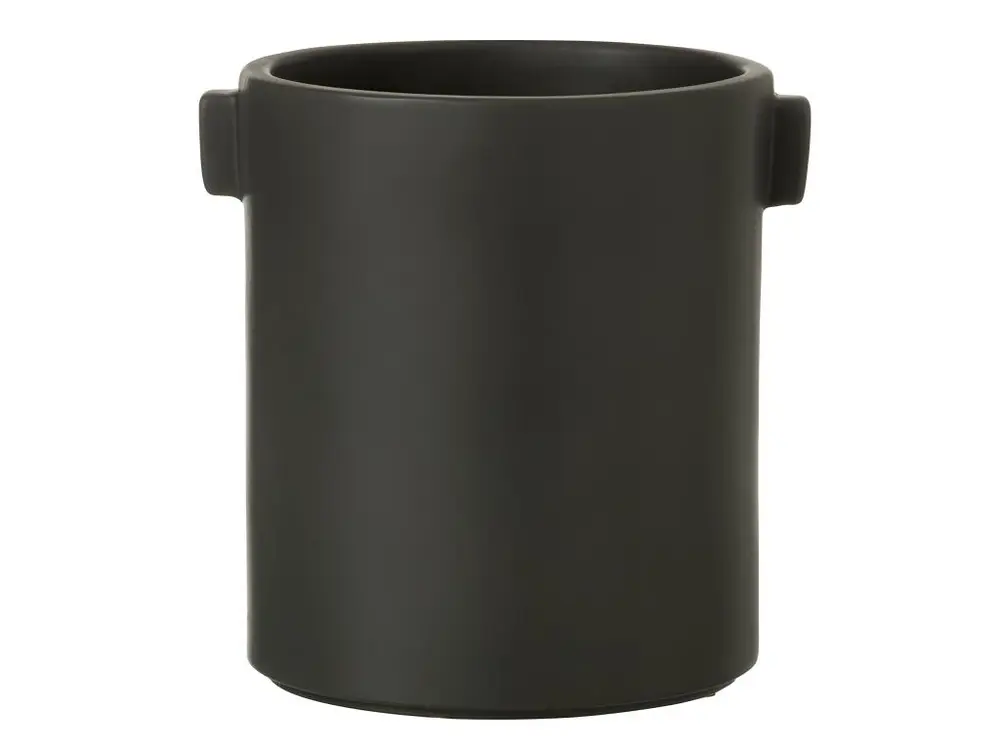 Cache-Pot Design "Handle" 17cm Noir