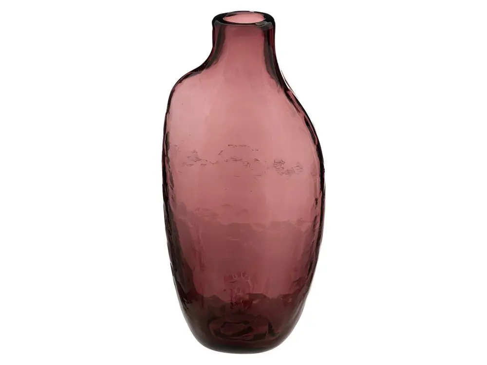 Soliflore en Verre Design "Irrégulier" 19cm Prune