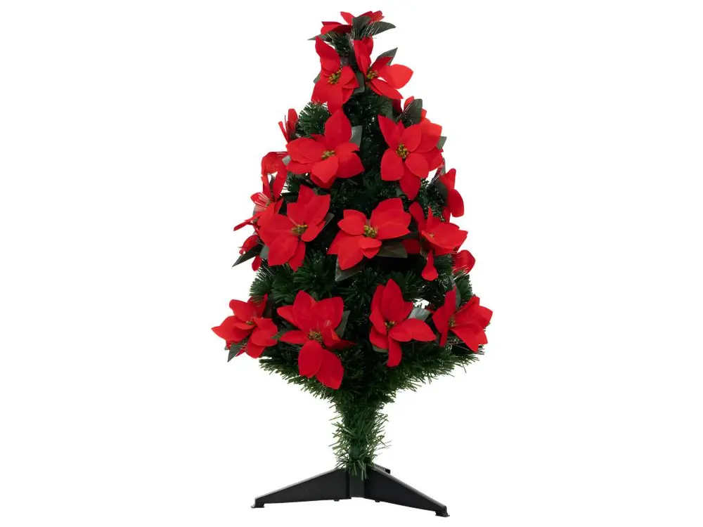 Sapin de Noël 90 cm décoré et lumineux Riga - Vert