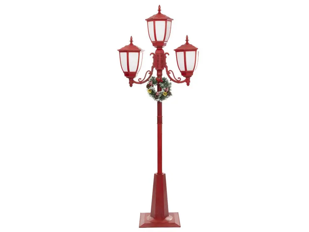 Déco lumineuse intérieur Lampadaire Rouge 3 Lanternes 158 LED