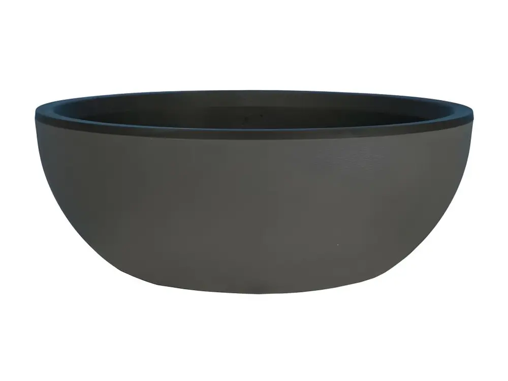 Coupe pot de fleurs - granit D40 - gris