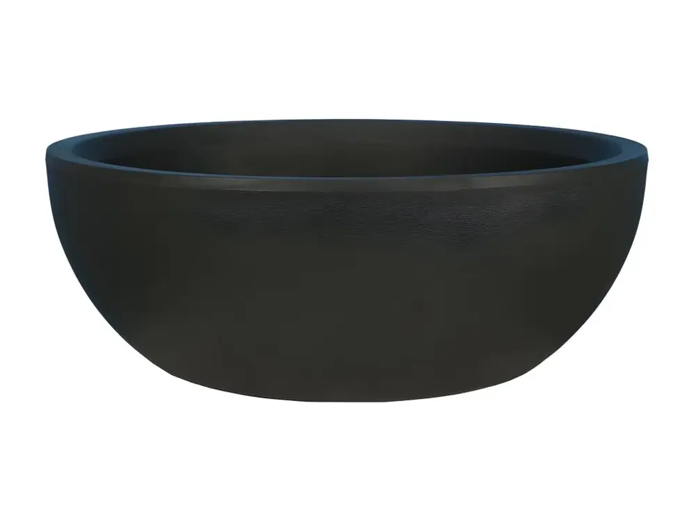 Coupe pot de fleurs - granit D40 - noir