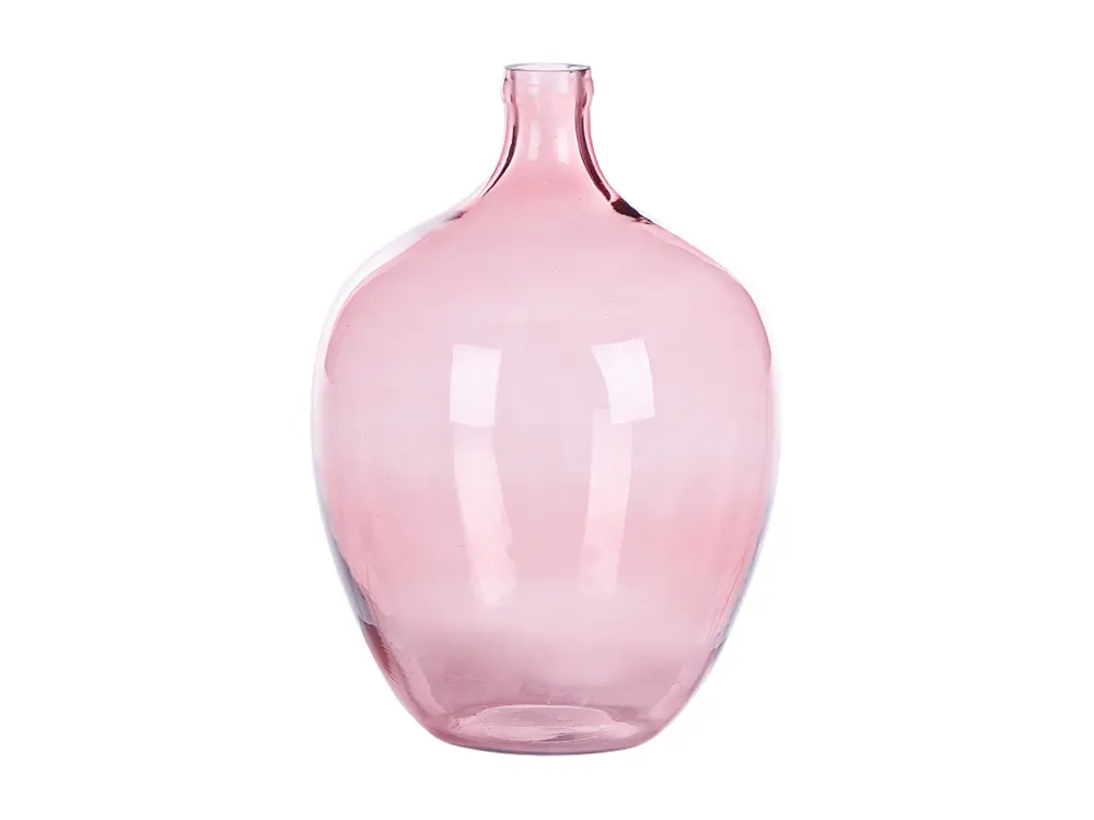 Vase en verre 39 cm rose BIRYANI