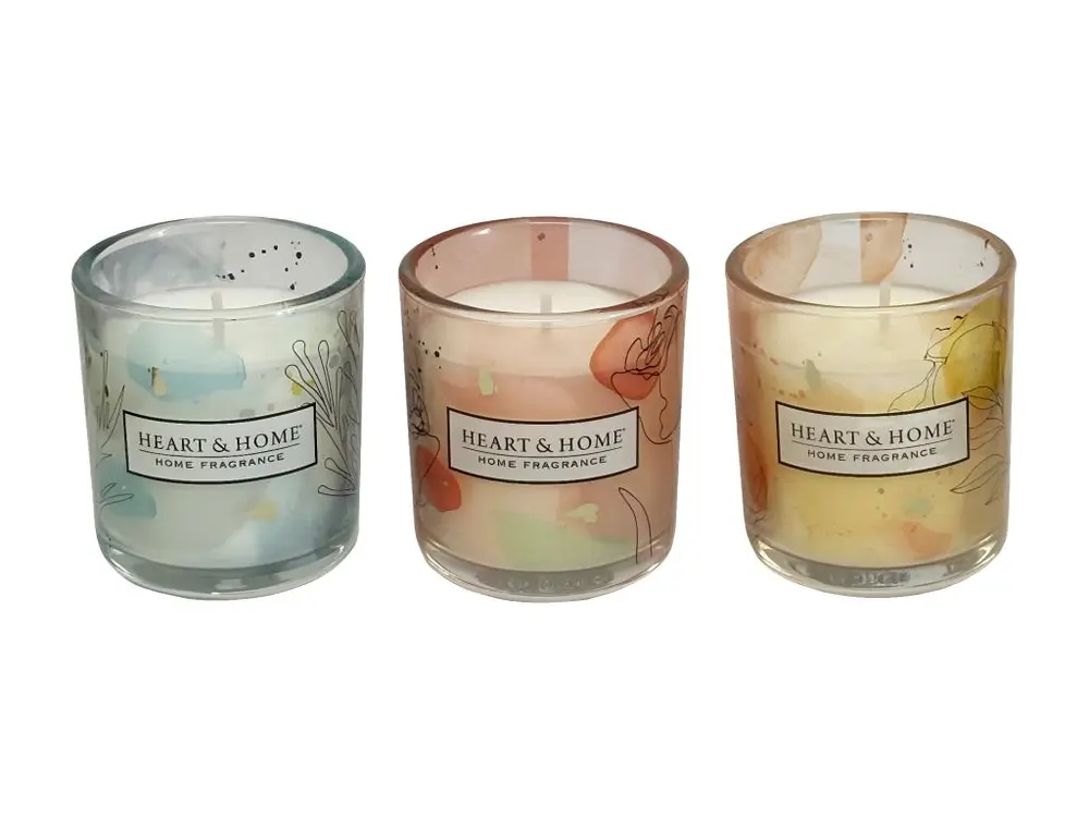 Coffret cadeau 3 bougies Votives Heart and Home