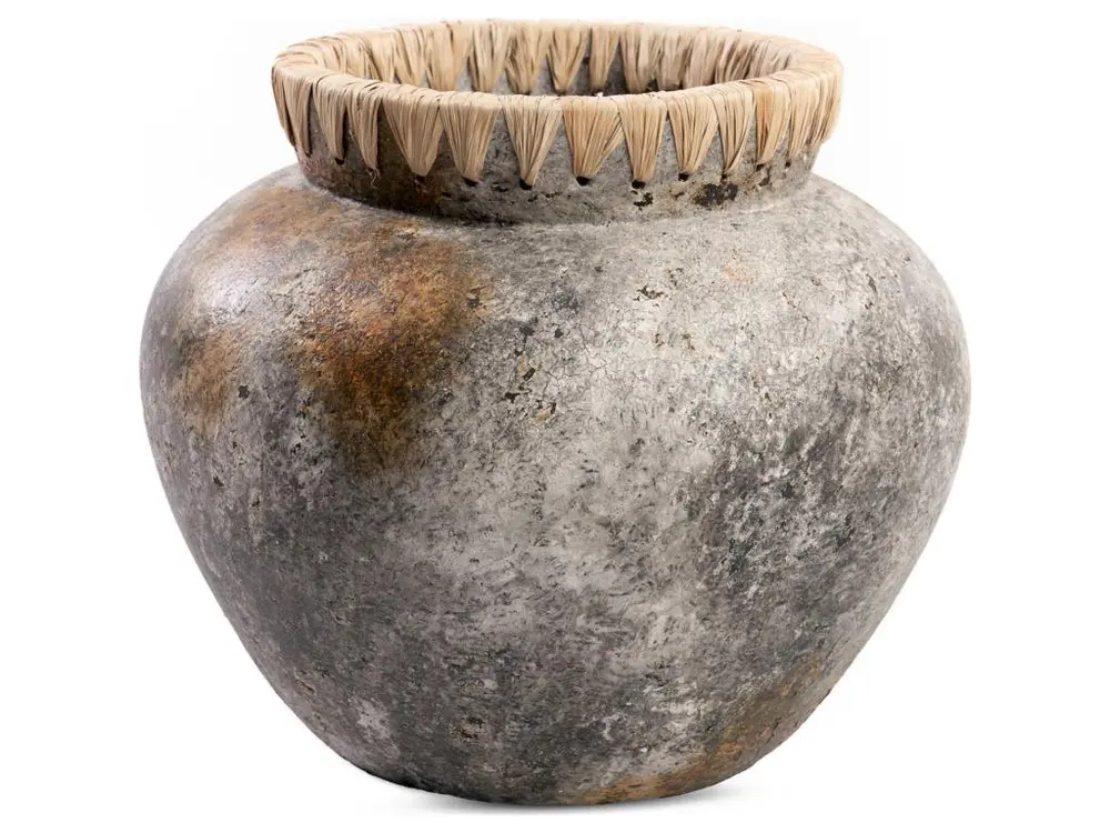 Vase Styly Vase gris antique et naturel