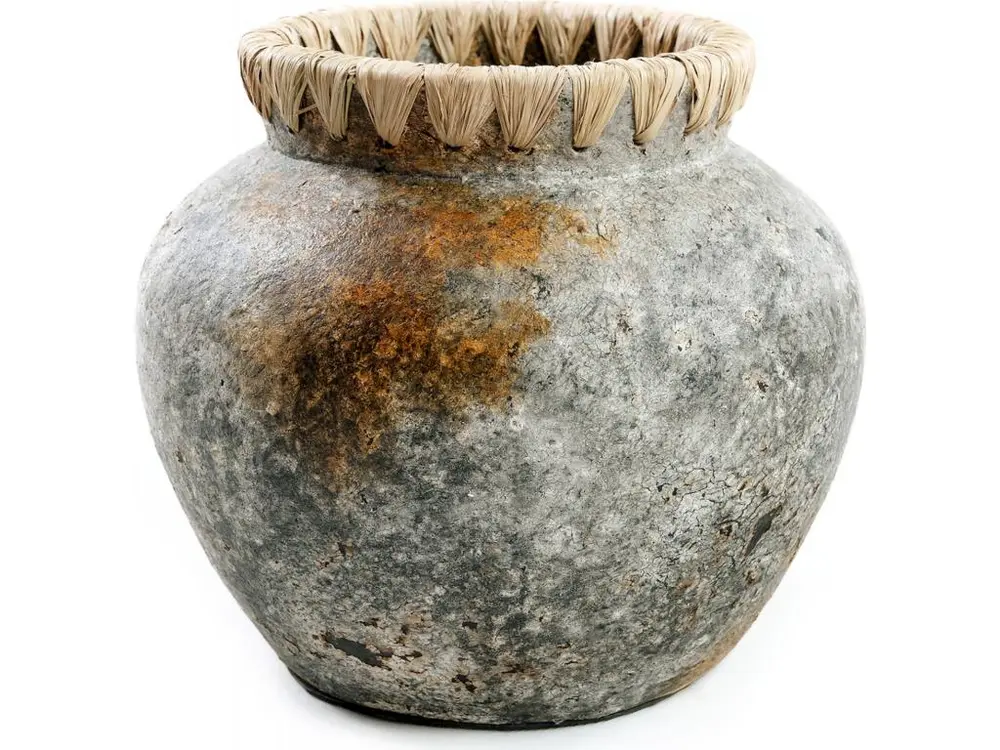 Vase Styly Vase gris antique et naturel