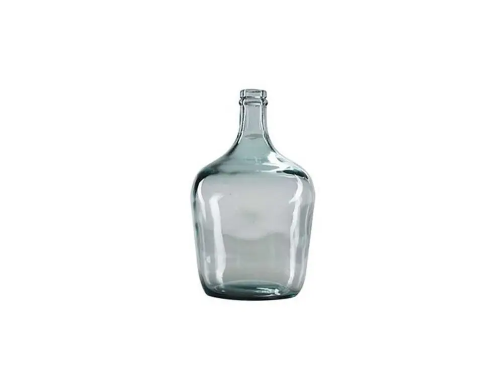 Novastyl - Vase Dame Jeanne 12l En Verre Recycle Natural Hauteur 42cm