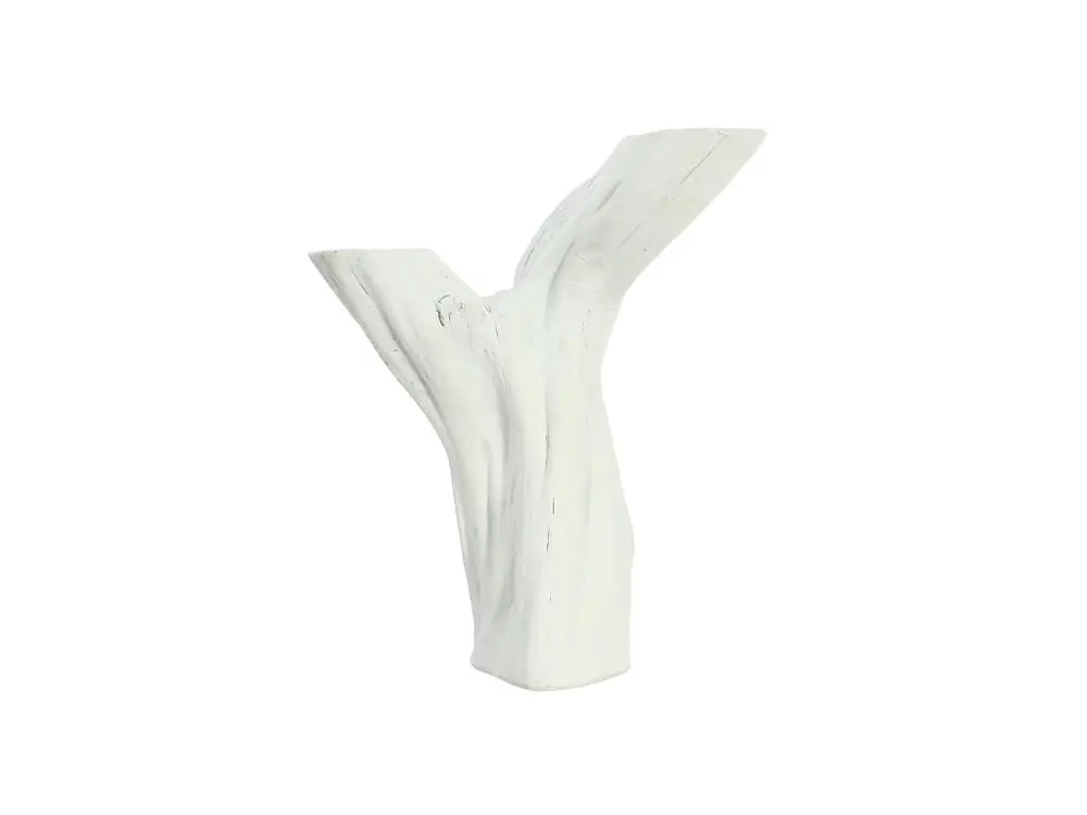 Now's Home - Vase En Resine Blanche 20.5x11xh25cm Natura