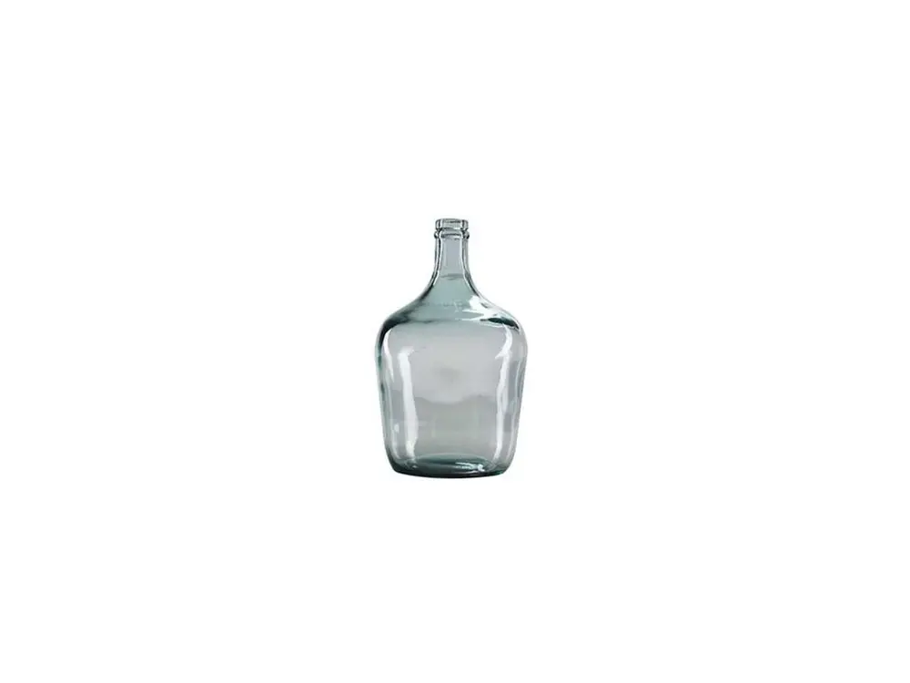 Vase dame jeanne 4l en verre recycle hauteur 30cm